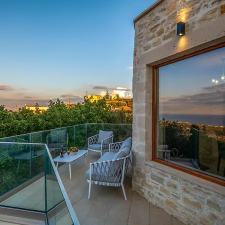 Villa Maroulas Natura Palace - With Private Pool & Panoramic Sea View, Near Réthymnon
