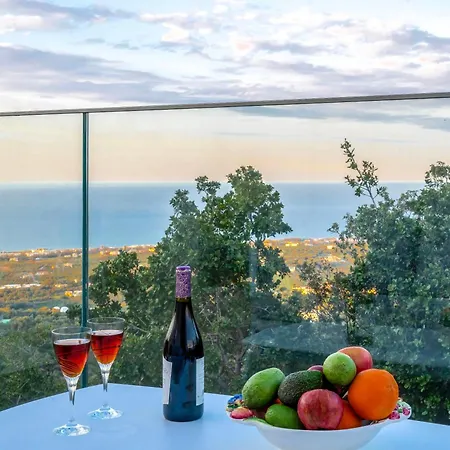 Villa Maroulas Natura Palace - With Private Pool & Panoramic Sea View, Near